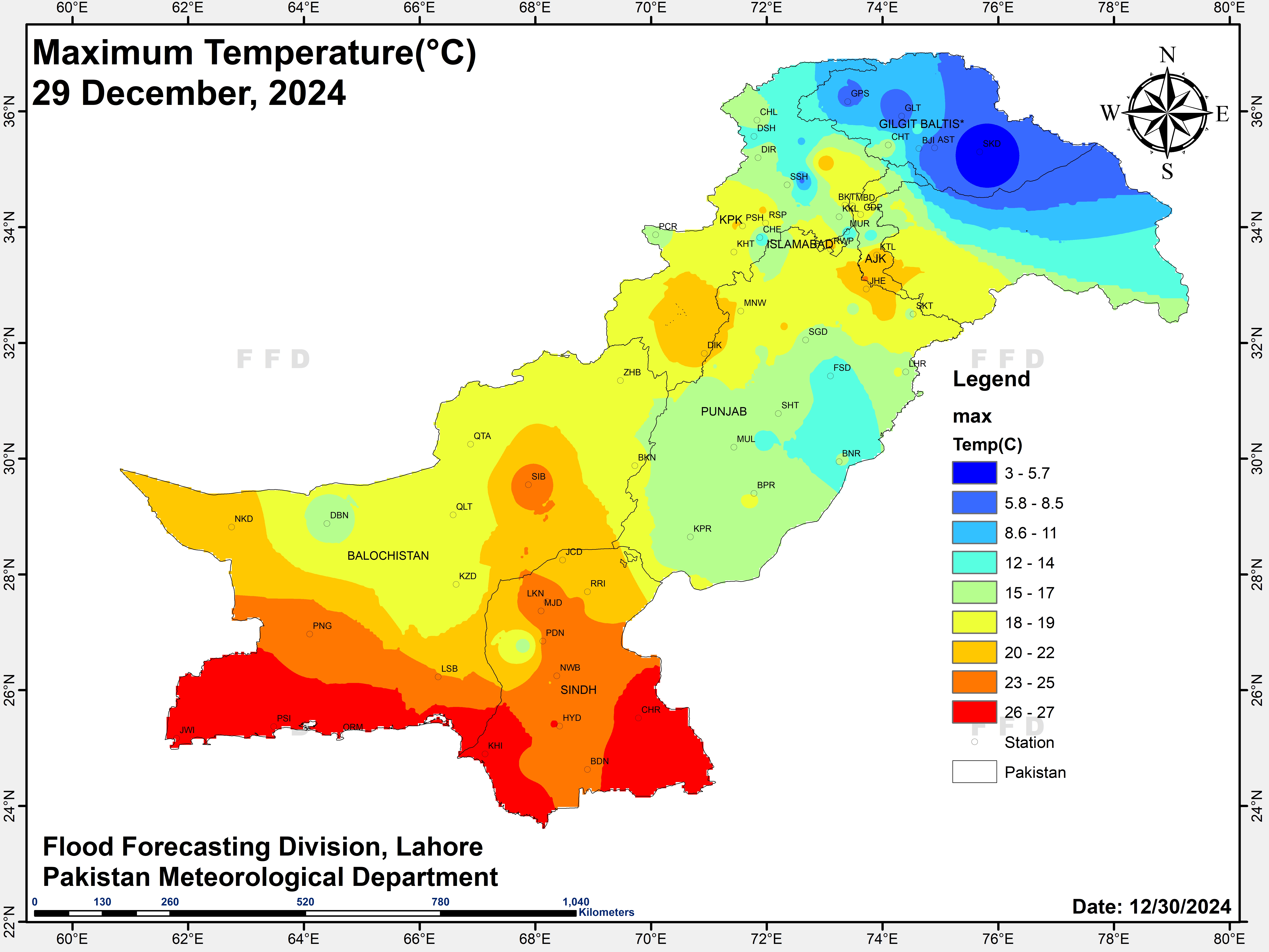 Maximum Temps