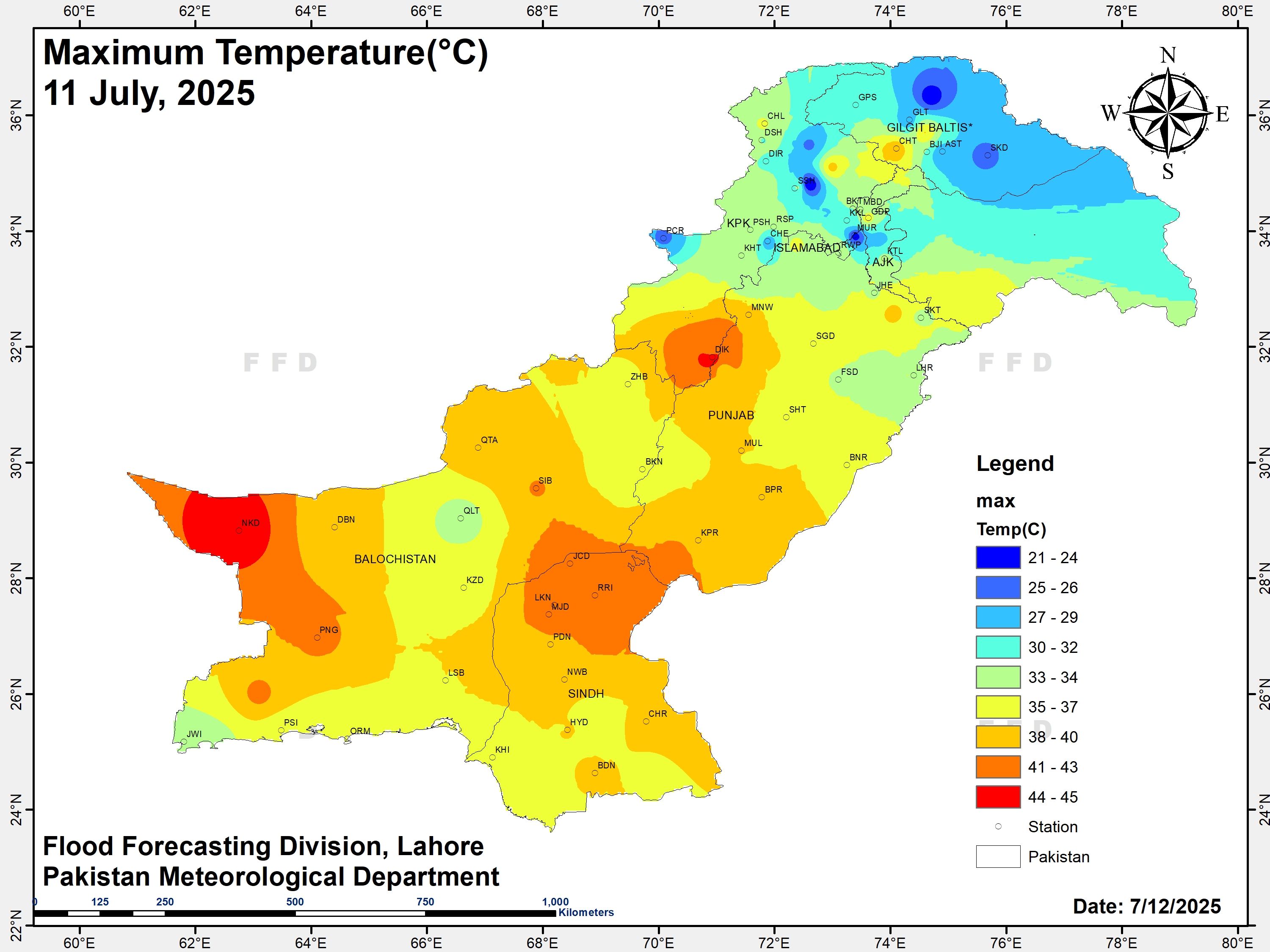 Maximum Temps